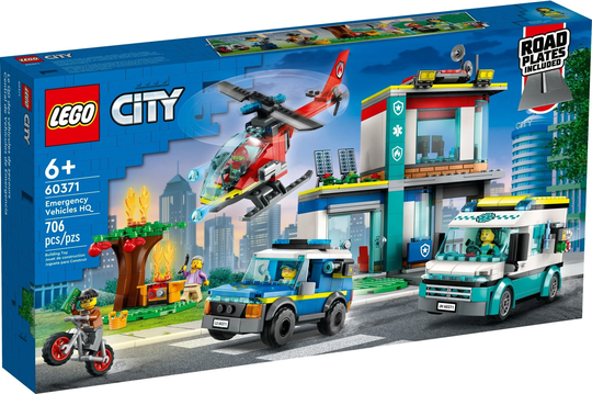 LEGO City 60371 Hälytysajoneuvojen Päämaja