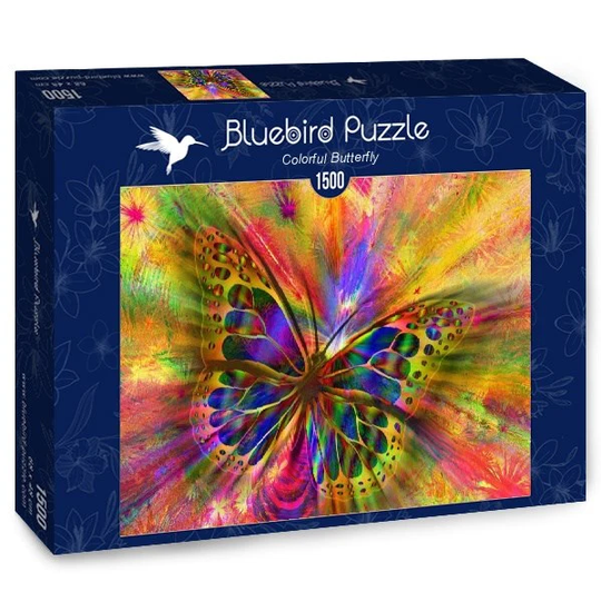 Bluebird 1500 Palan Palapeli Colorful Butterfly