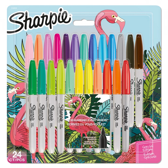 Sharpie Flamingo Fine Marker 24-setti