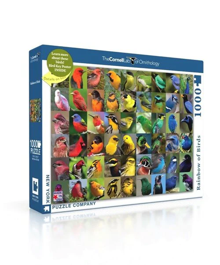 New York Puzzle Company 1000 Palan Palapeli Rainbow Of Birds