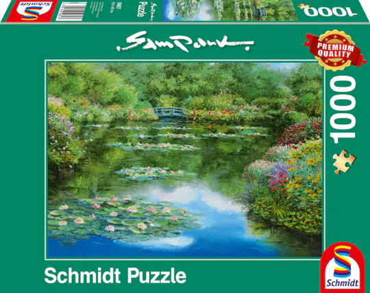 Schmidt 1000 Palan Palapeli Park Water Lily Pond