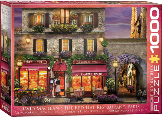 Eurographics 1000 Palan Palapeli The Red Hat Restaurant Paris
