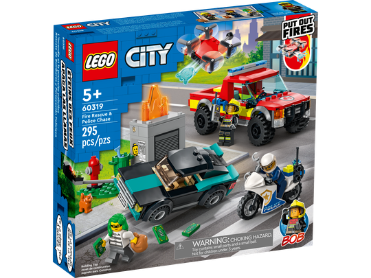 LEGO City - Sammutustehtävä ja poliisin takaa-ajoyksikkö (60319)