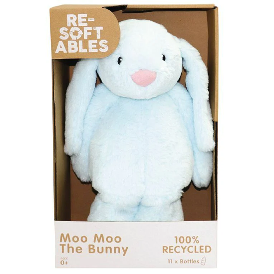Resoftables Moo Moo The Bunny Pehmolelu Sininen 35cm