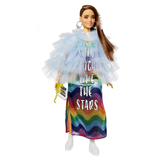 Barbie - Blue Coat&Rainbow Dress (GYJ78)