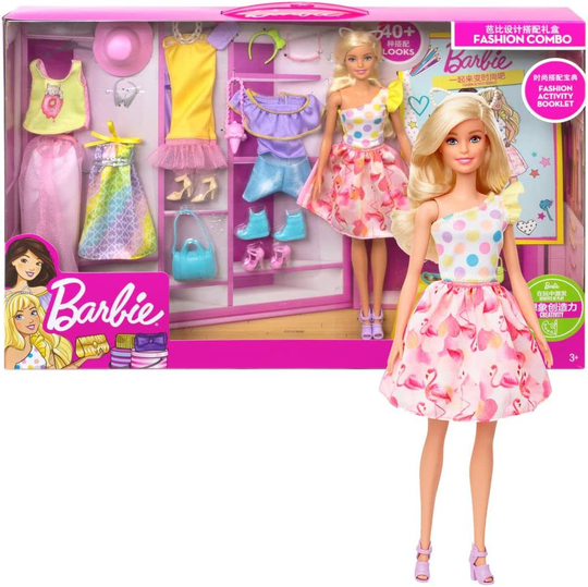 Barbie Fashion Combo, Barbie Vaatteet + Nukke