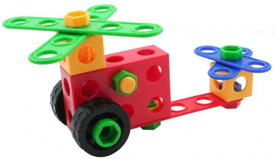 Junior rakennussarja 360 osaa Bigjigs Construction 670019