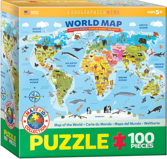 Eurographics 100 palan palapeli World Map
