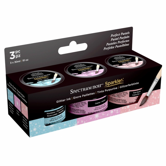 Spectrum Noir Sparkle Ink 30ml 3-setti Perfect Pastels