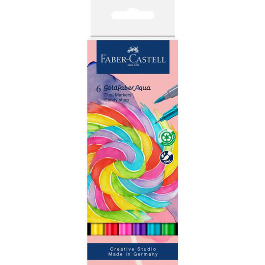 Faber-Castell - Goldfaber Aqua Dual Marker Candy shop 6x
