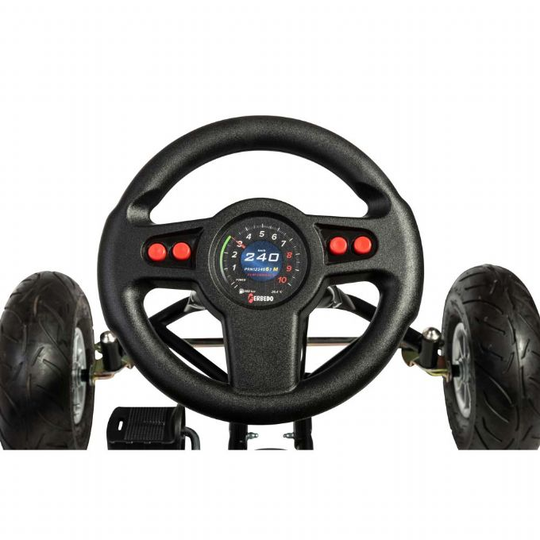 Poljin Gokart keltaisena Lasten pyörä 105007