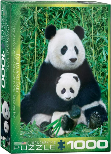 Eurographics 1000 Palan Palapeli Panda and Baby