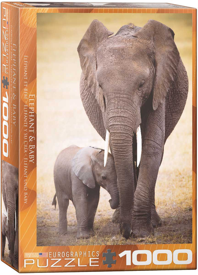 Eurographics 1000 Palan Palapeli Elefantti ja Vauva