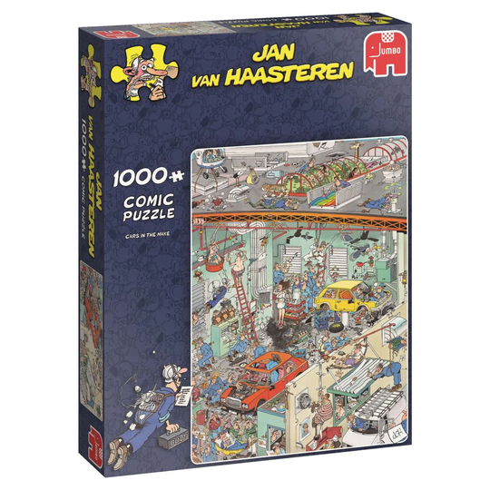 Jan van Haasteren 1000 palan palapeli Cars In the Make