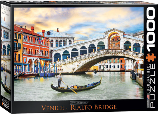 Eurographics Puzzle 1000 Palan Palapeli Venice-Rialto Bridge