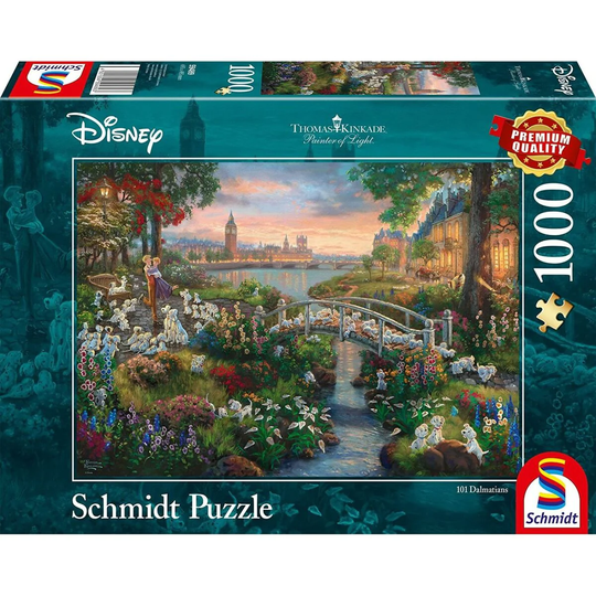 Schmidt Thomas Kinkade 1000 Palan Palapeli Disney, 101 Dalmatialaista