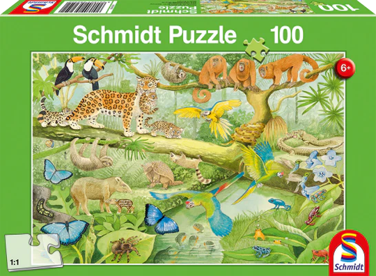 Schmidt 100 Palan Palapeli Animals In The Jungle