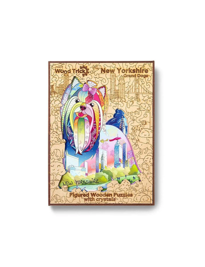 Wood Trick Puinen Palapeli New Yorkshire Grand Dogs 286 Palaa