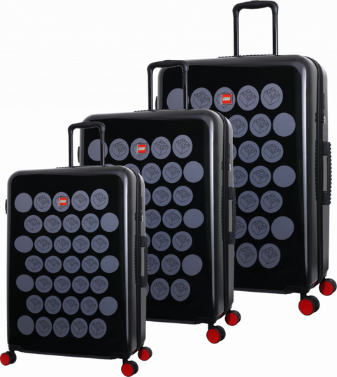 LEGO - ColourBox Brick Dots Trolley Set - 3 pcs - Black/Grey (20164-1974)