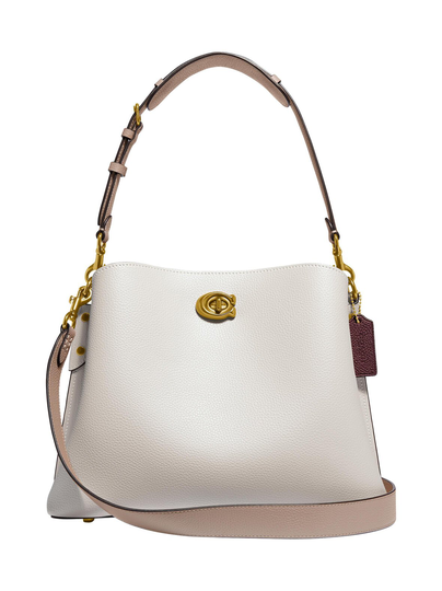 Willow shoulder bag in colorblock -nahkalaukku