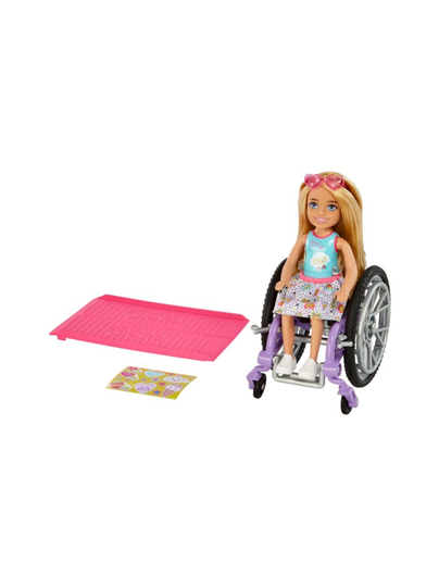 Barbie chelsea wheelchair doll
