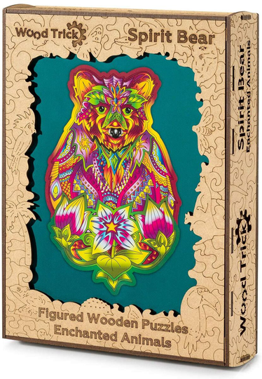 Wood Trick Puinen Palapeli Spirit Bear 184 Palaa