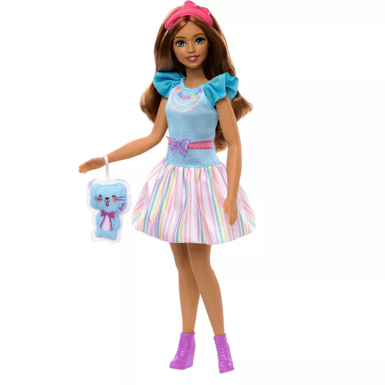 Barbie My First Ensimmäinen Barbie Nukke sekä Tarvikkeet Brunette