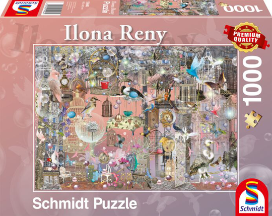 Schmidt 1000 Palan Palapeli Ilona Reny, Pink Beauty