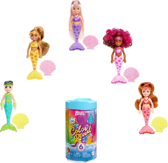 Barbie Color Reveal Chelsea Mermaid 6 Yllätystä