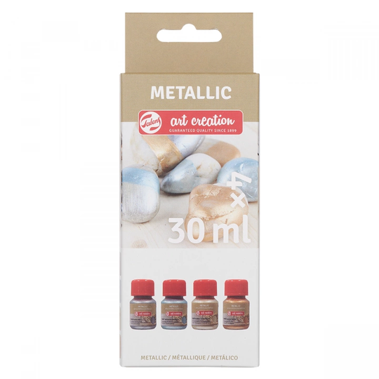 Art Creation Metallic Askartelumaalit Setti 4 x 30 ml Specialties