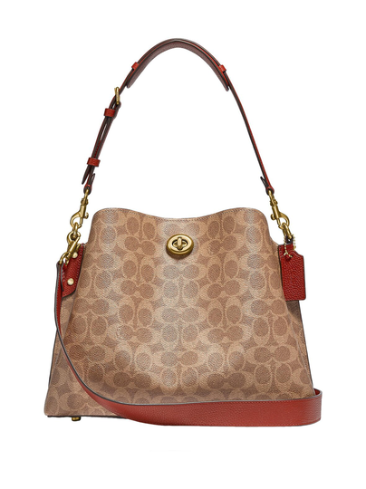 Willow shoulder bag in signature canvas -laukku
