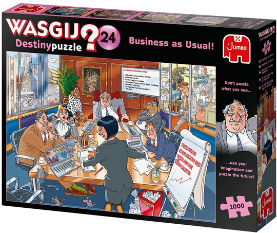 Wasgij Retro Destiny nro 24, 1000 Palan Palapeli Business as Usual!