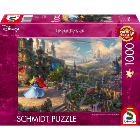 Schmidt Thomas Kinkade 1000 Palan Palapeli Disney Sleeping Beauty, Dancing In The Enchanted Light