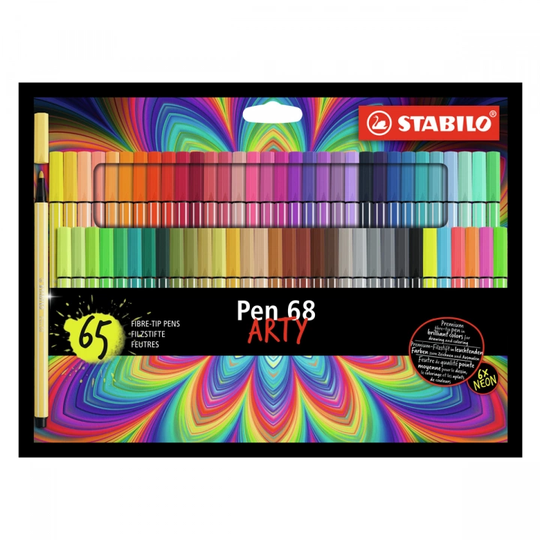 Stabilo Pen 68 Kuitukärkikynä Arty 65 kpl