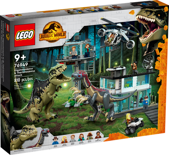 LEGO Jurassic World - Giganotosauruksen ja Therizinosauruksen hyökkäys (76949)