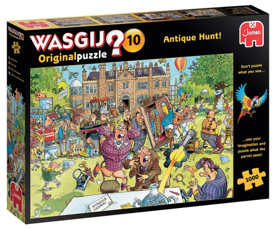Wasgij Original Puzzle 1000 Palan Palapeli Antique Hunt! Nr 10