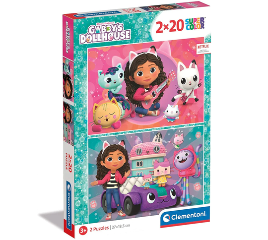 Clementoni Gabby's Dollhouse 2 x 20p Palapeli