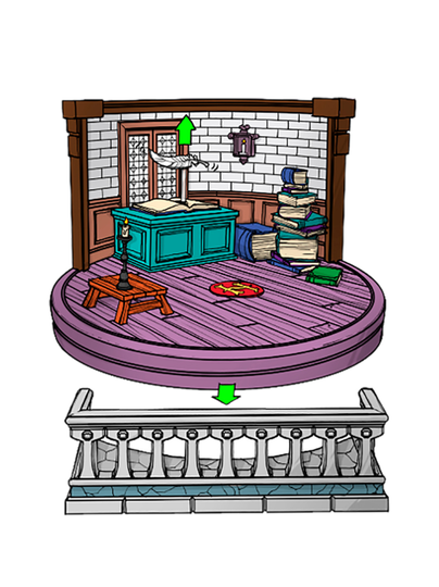 Wizarding world charm´s room playset