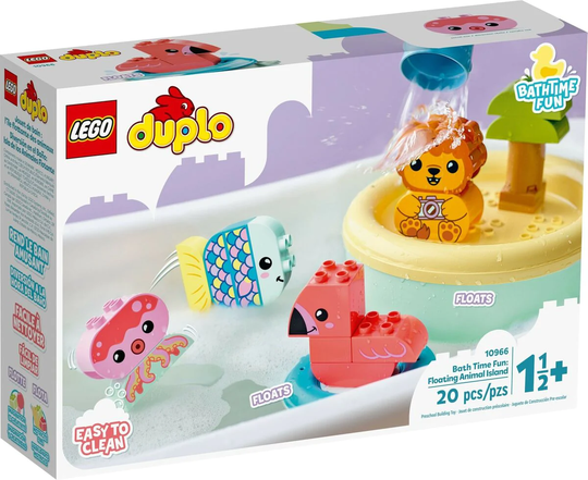 LEGO Duplo 10966 Hauskoihin Kylpyhetkiin: Kelluva Eläinsaari