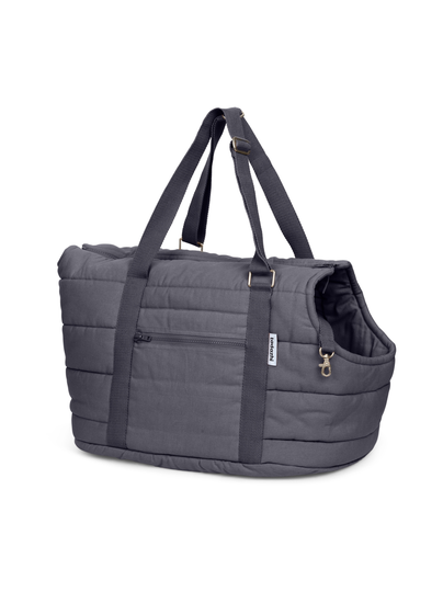 Rio koiran kantolaukku tummanharmaa & crossbody kantohihna