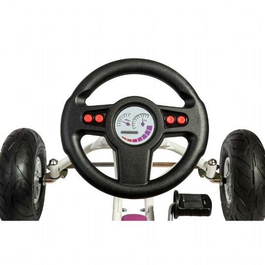 Poljin Gokart valkoinen Lasten pyörä 105014
