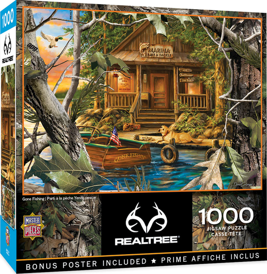 Master Pieces 1000 Palan Palapeli Gone Fishing