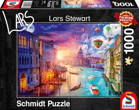 Schmidt 1000 Palan Palapeli Lars Stewart, Venice - Day and Night