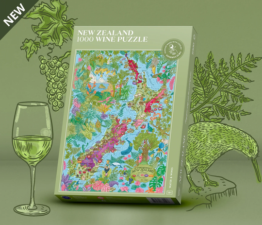 Water & Wines New Zealand, Wine Puzzle 1000 Palan Palapeli