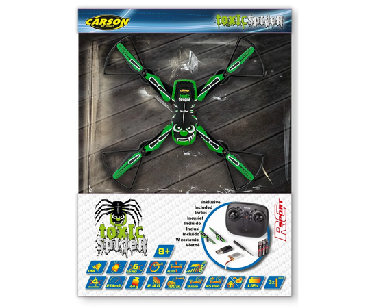 Carson X4 Quadcopter Toxic Spider 2.0 Radio-ohjattava