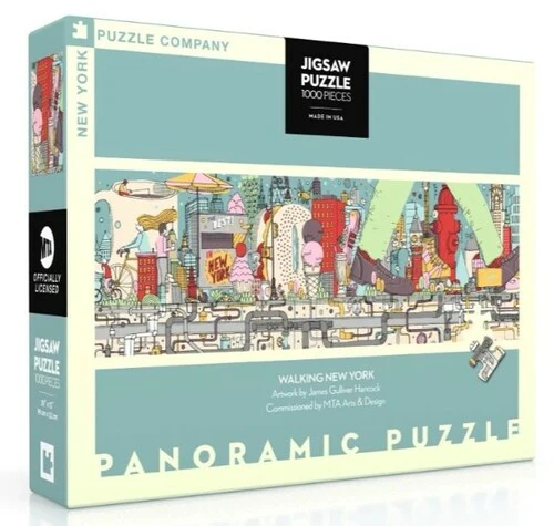 New York Puzzle Company 1000 Palan Palapeli Walking New York