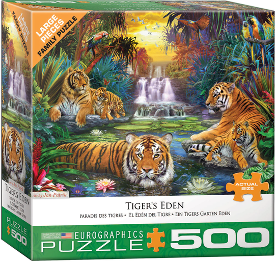 Eurographics 500 Palan Palapeli Tiikereiden Puutarha
