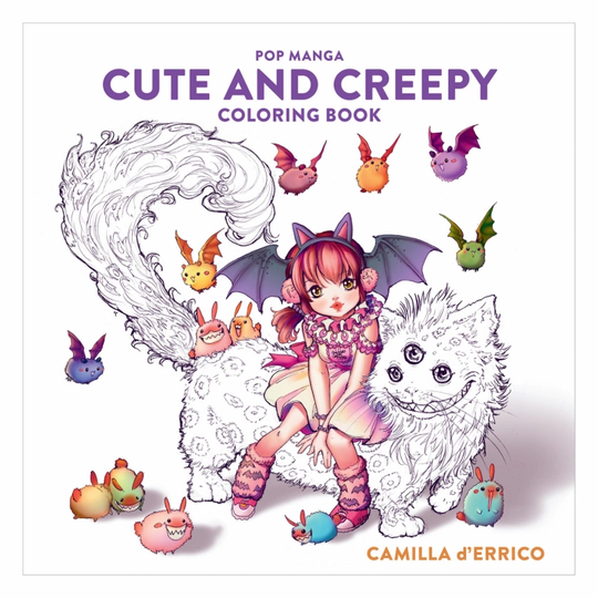 Books Pop Manga: Cute and Creepy Coloring Book