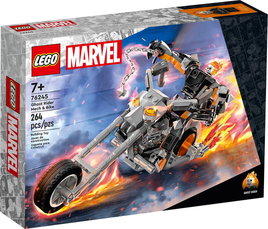 LEGO Marvel 76245 Aaveajajan Robottihaarniska ja Moottoripyörä