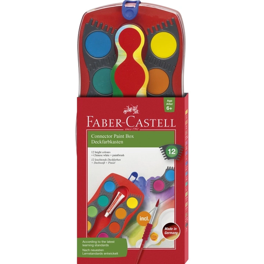 Faber-Castell Connector Akvarelliväri 12-setti